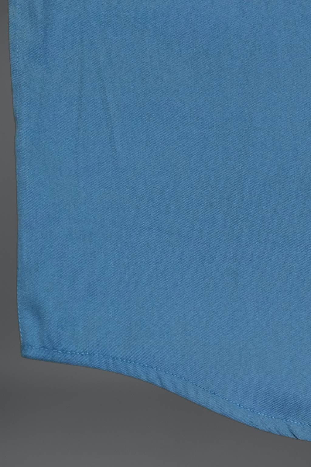Men’s Colour Block Shirt | Regular Fit – Signature – Steel Blue and Grey - Image 6