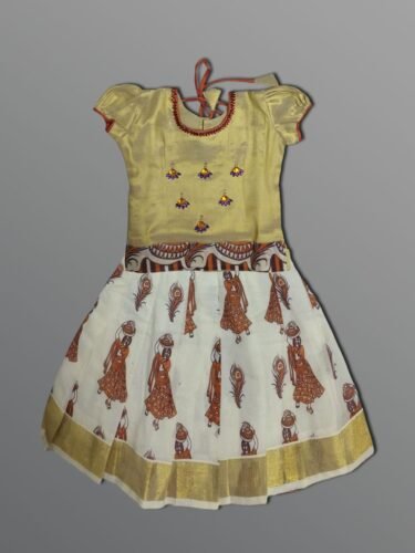 Girls Traditional Skirts Tops Silky Finish