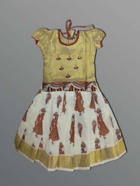 Girls Traditional Skirts Tops Silky Finish