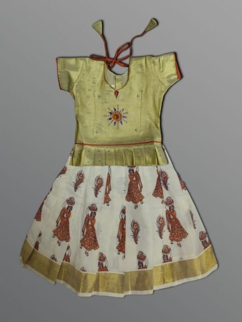 Girls Traditional Skirts Tops Silky Finish