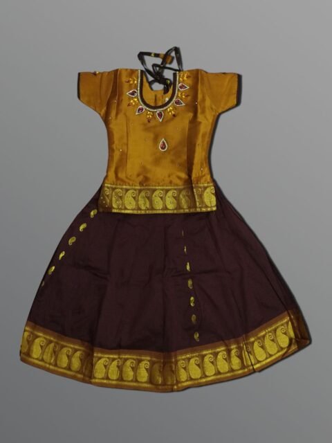 Girls Traditional Skirts Tops Silky Finish