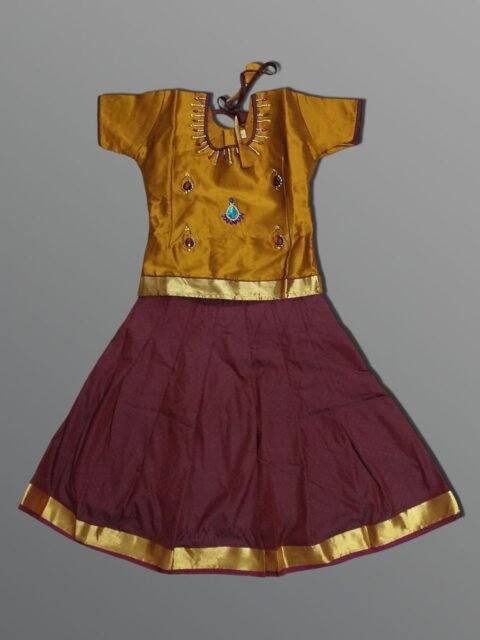 Girls Traditional Skirts Tops Silky Finish