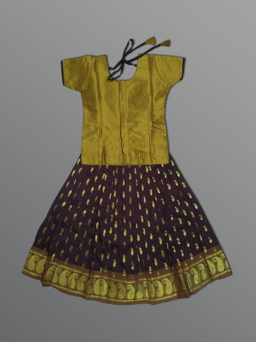 Girls Traditional Skirts Tops Silky Finish - Image 4