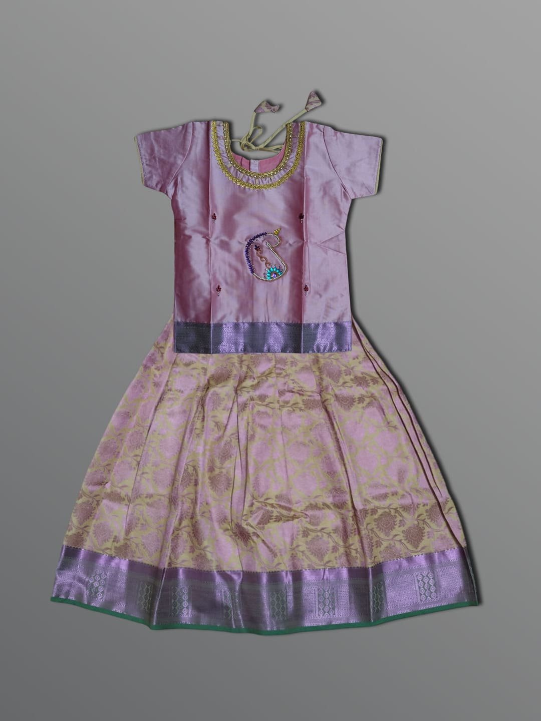 Girls Traditional Skirts Tops Silky Finish