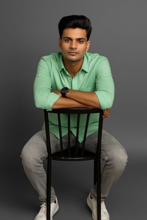 Men’s Solid Shirt | Regular Fit – Daily – Mint Lime Green