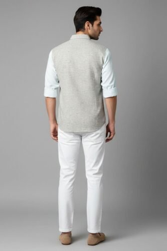Men’s Linen Blend Shirt | Regular Fit – Signature – Peanut & White