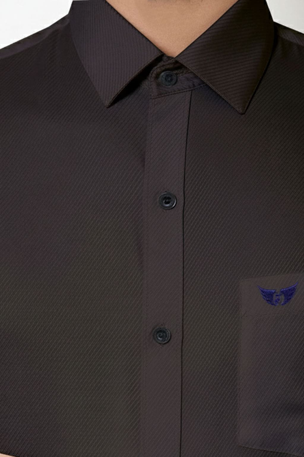 Men’s Textured Shirt | Regular Fit – Signature – Textured Black - Image 4