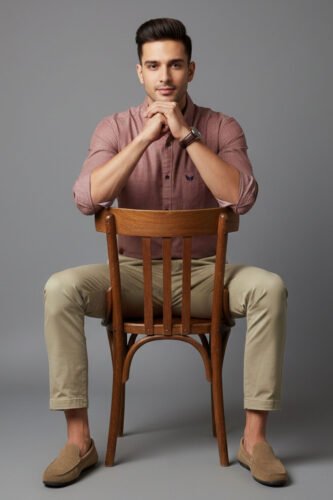 Men’s Solid Shirt | Regular Fit – Daily – Brown