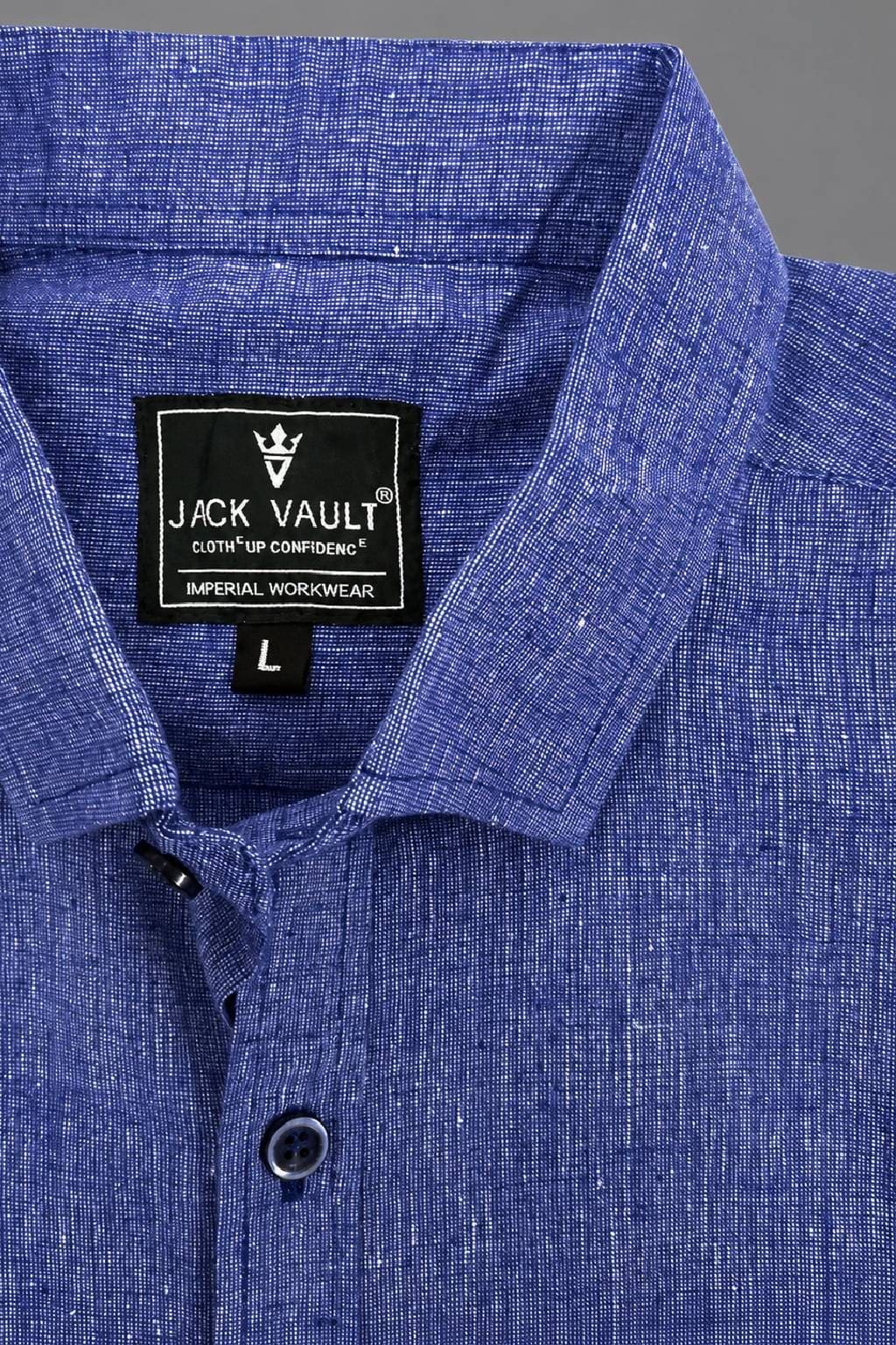 Men’s Linen Blend Shirt | Regular Fit – Signature – Mild Violet - Image 5