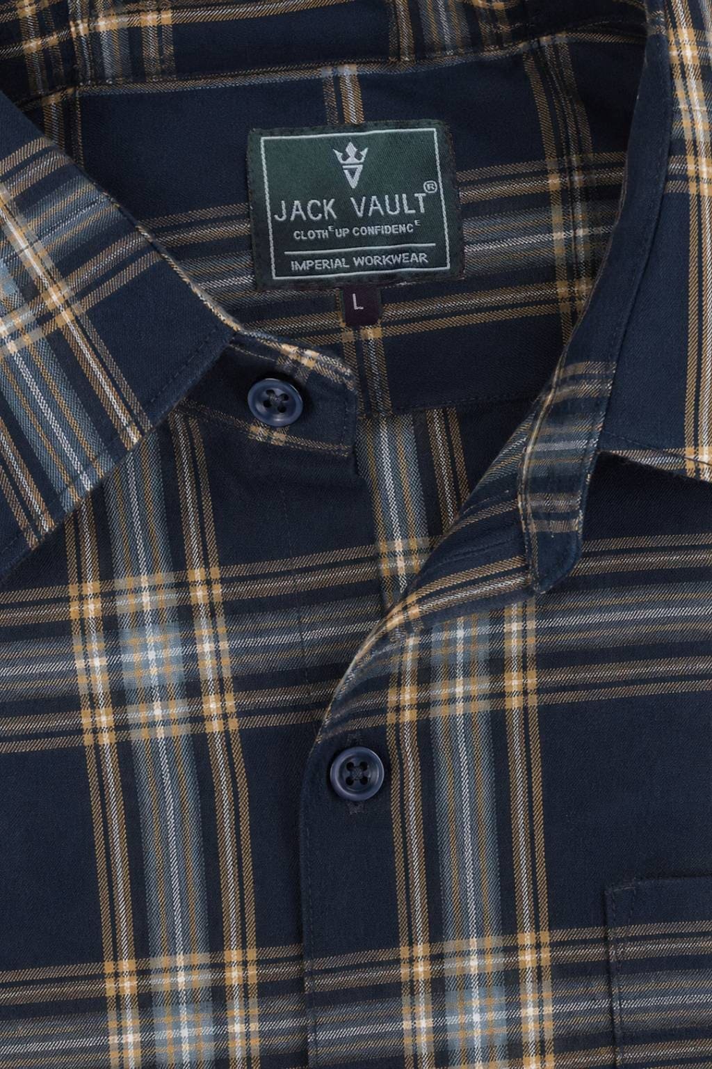 Men’s Checked Shirt | Regular Fit – Signature – Multicolour Checked - Image 4