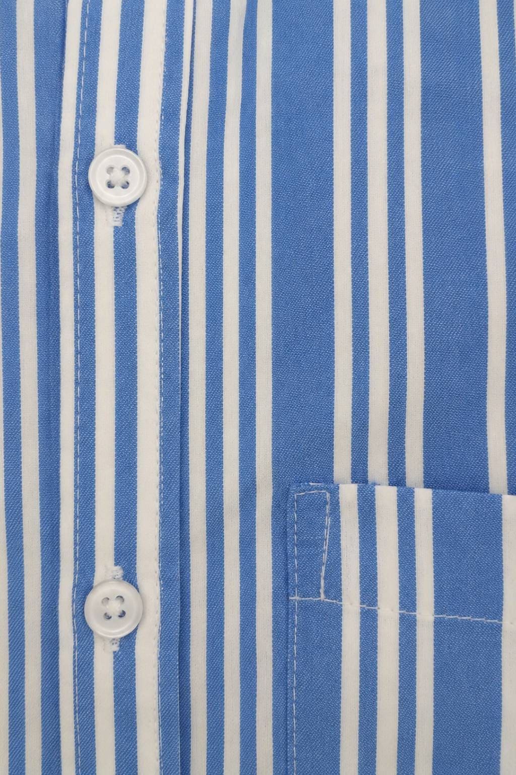 Men’s Stripes Shirt | Regular Fit – Signature – Blue & White - Image 4