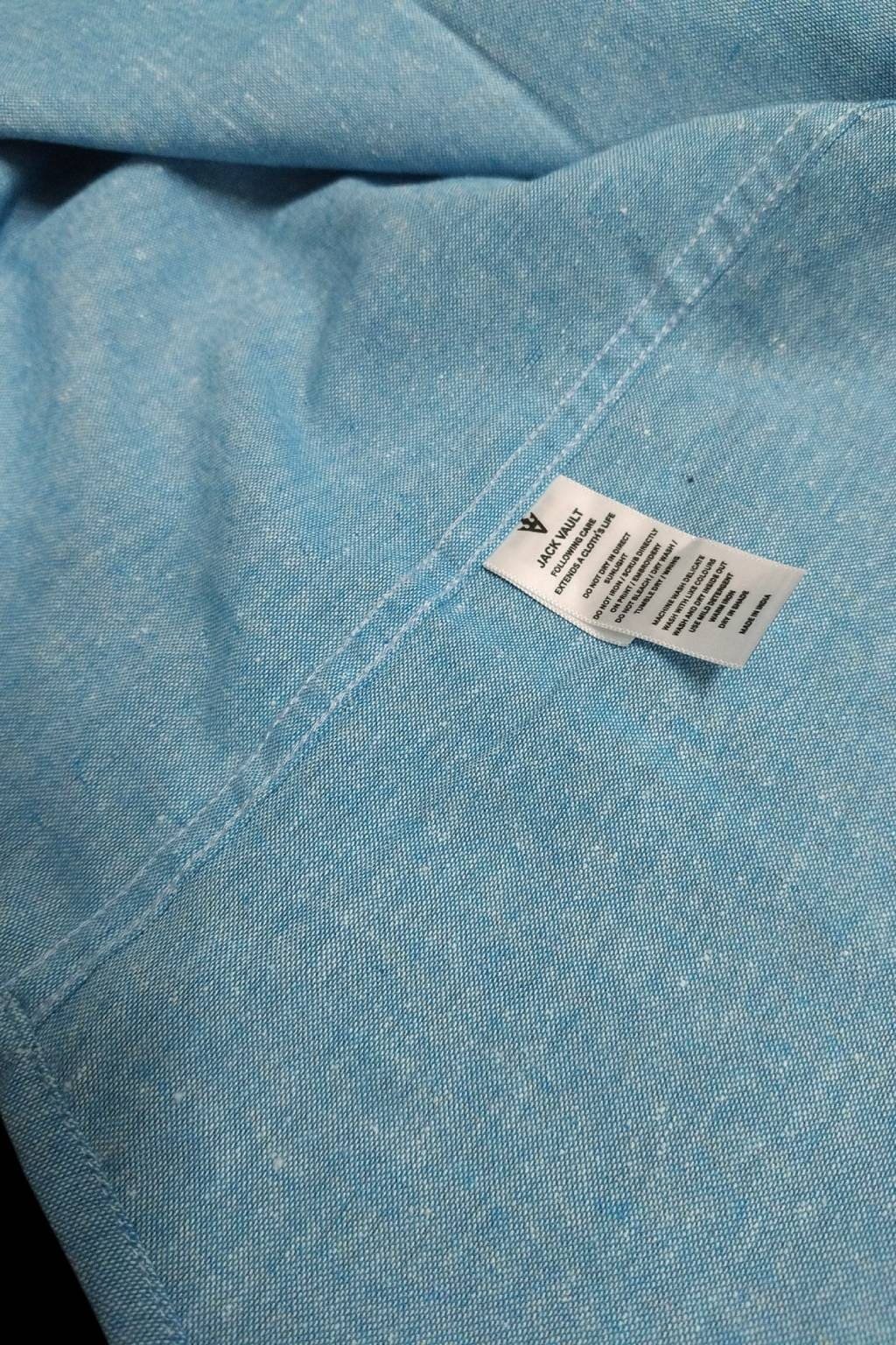 Men’s Solid Shirt | Regular Fit – Signature – Electric Blue - Image 7