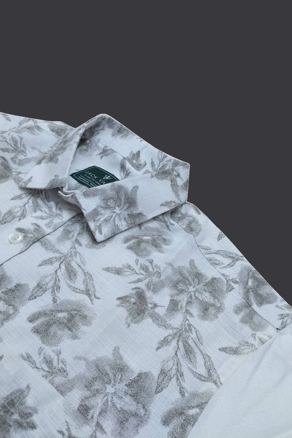 Men’s Colour Block Shirt | Regular Fit – Signature – Printed White - Image 4